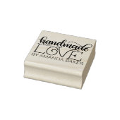 Handgefertigt mit Liebe - Personalisiert Gummistempel (Stempel)