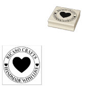 Handgefertigt mit Liebe personalisiert Gummistempel (Stempel)