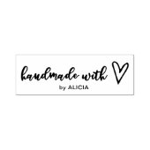 Handgefertigt mit Liebe Personalisierte KautschukB Permastempel (Design)