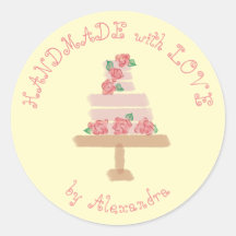 HANDGEFERTIGT MIT LIEBE personalisierte Torte mit