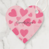 Handgefertigt mit Liebe-Produkt oder Geschenktaste Geschenkanhänger (Rückseite)