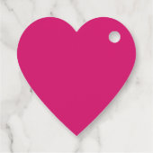 Handgefertigt mit Liebe rosa Geschenkanhänger (Rückseite)