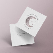 Handgefertigt mit Liebe Rosa Mond Danke Karte