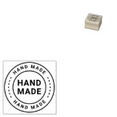 Handgefertigt mit Liebe Rund Gummistempel (Stempel)