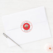 Handgefertigt mit Liebe Runder Aufkleber (Umschlag)
