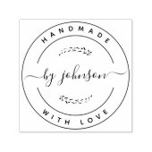 Handgefertigt mit Liebe rustikal Permastempel (Design)