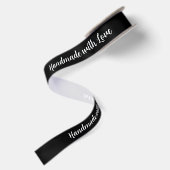 Handgefertigt mit Liebe Satinband (Rückseite)