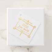 Handgefertigt mit Liebe | Schaltflächen und Nadeld Geschenkanhänger (Mit Box)