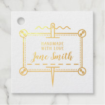 Handgefertigt mit Liebe | Schaltflächen und Nadeld