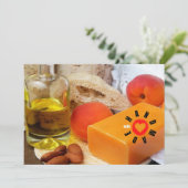 Handgefertigt mit Liebe Seife Maker Pfirsichöl Dankeskarte (Stehend Vorderseite)