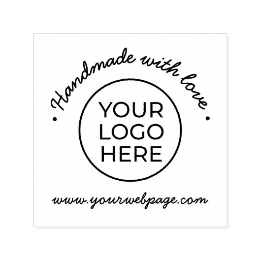 Handgefertigt mit Liebe-Selbstfärbung aus Gummi-Br Permastempel (Design)