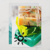 Handgefertigt mit Liebe signieren Soap Maker Busin Dankeskarte (Vorne/Hinten)