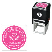 Handgefertigt mit Liebe - Stempel für Kunsthandwer (Beispiel)
