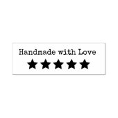 „Handgefertigt mit Liebe“ Sterne Stempel (Design)