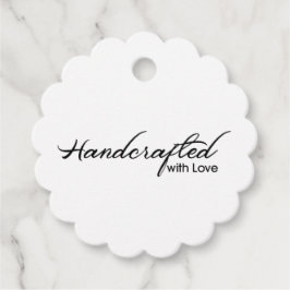 Handgefertigt mit Liebe-Tag Geschenkanhänger