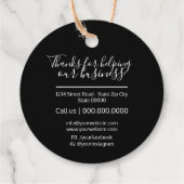 Handgefertigt mit Liebe-Tag Geschenkanhänger (Rückseite)