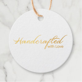 Handgefertigt mit Liebe-Tag Geschenkanhänger