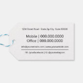 Handgefertigt mit Liebe-Tag Geschenkanhänger (Rückseite Horizontal)