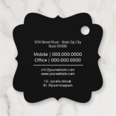 Handgefertigt mit Liebe-Tag Geschenkanhänger (Rückseite)