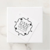 Handgefertigt mit Liebe-Tag mit Herz Geschenkanhänger (Beispiel)