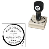 Handgefertigt mit Liebe Tintenfleck Danke für Sie Gummistempel (Stempel)