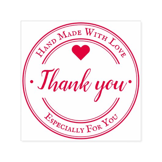 Handgefertigt mit Liebe-Trendgeschäft Permastempel (Design)