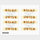 Handgefertigt mit Liebe Tulpe produzieren Aufklebe Rechteckiger Aufkleber (Blatt)