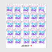 Handgefertigt mit Liebe - Vinyl-Aufkleber Aufkleber (Blatt)