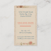 Handgefertigt mit Liebe Visitenkarte (Rückseite)