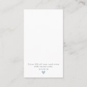 Handgefertigt mit Liebe-Visitenkarte Visitenkarte (Rückseite)