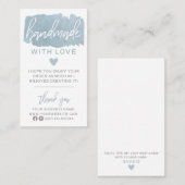 Handgefertigt mit Liebe-Visitenkarte Visitenkarte (Vorne/Hinten)