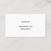 Handgefertigt mit Liebe von Creator Pink Heart Visitenkarte (Rückseite)