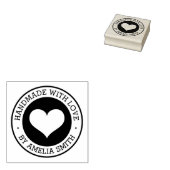 Handgefertigt mit Liebe von individuelle Name Gummistempel (Stempel)