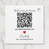 Handgefertigt mit Liebe-Werbebeilage Geschenkanhänger (Rückseite)