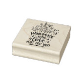 Handgefertigt mit Liebe Wildblume Gummistempel (Stempel)