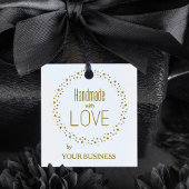 Handgefertigt mit Liebe Zitat und Sternendesign Gummistempel