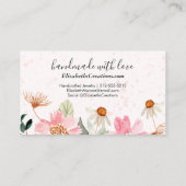 Handgefertigt mit Liebe Zuhause Crafter Visitenkarte (Rückseite)