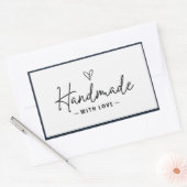 Handgefertigt mit Liebe Zuhause made Crafts Kochen Rechteckiger Aufkleber (Umschlag)