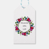 Handgefertigt mit Lieben Geschenkanhänger (Vorderseite)