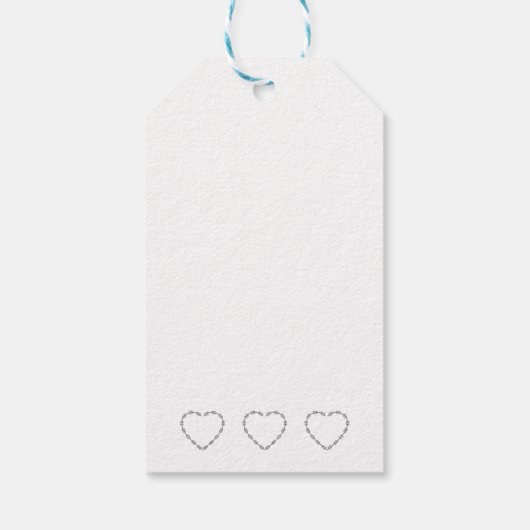 Handgefertigt mit Lieben Geschenkanhänger (Rückseite)