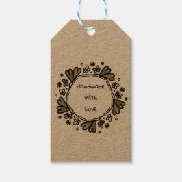 Handgefertigt mit Lieben Geschenkanhänger