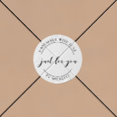 Handgefertigt mit liebevoller, eleganter Aufkleber