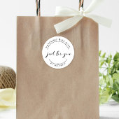 Handgefertigt mit liebevoller, eleganter Aufkleber