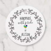 Handgefertigt mit Rainbow Artisan 2-seitig Hang Geschenkanhänger (Vorderseite)