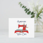 Handgefertigt mit Sorgfalt Postkarte (Stehend Vorderseite)