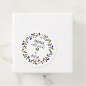 Handgefertigt mit Stolz Regenbogen 🌈 zweiseitiger Geschenkanhänger (Beispiel)