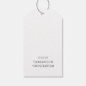 Handgefertigt mit Vintager Nähmaschine der Liebe Geschenkanhänger (Rückseite)