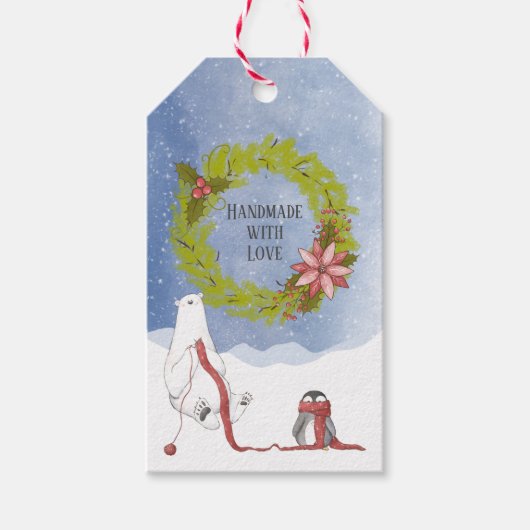 Handgefertigt mit Weihnachten der Liebe Geschenkanhänger