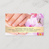 handgefertigt | Nail Polnische Flaschen | Wellness Visitenkarte (Rückseite)