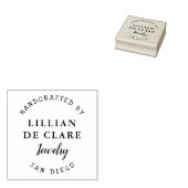 Handgefertigt, Name des kleinen Unternehmens, Stan Gummistempel (Stempel)